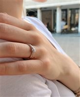 Vicenza - Piazzetta Palladio 2 - Anneau Salvini Femme Eterea in Or blanc Diamante 0.25 Ct 20115616 - 20115616